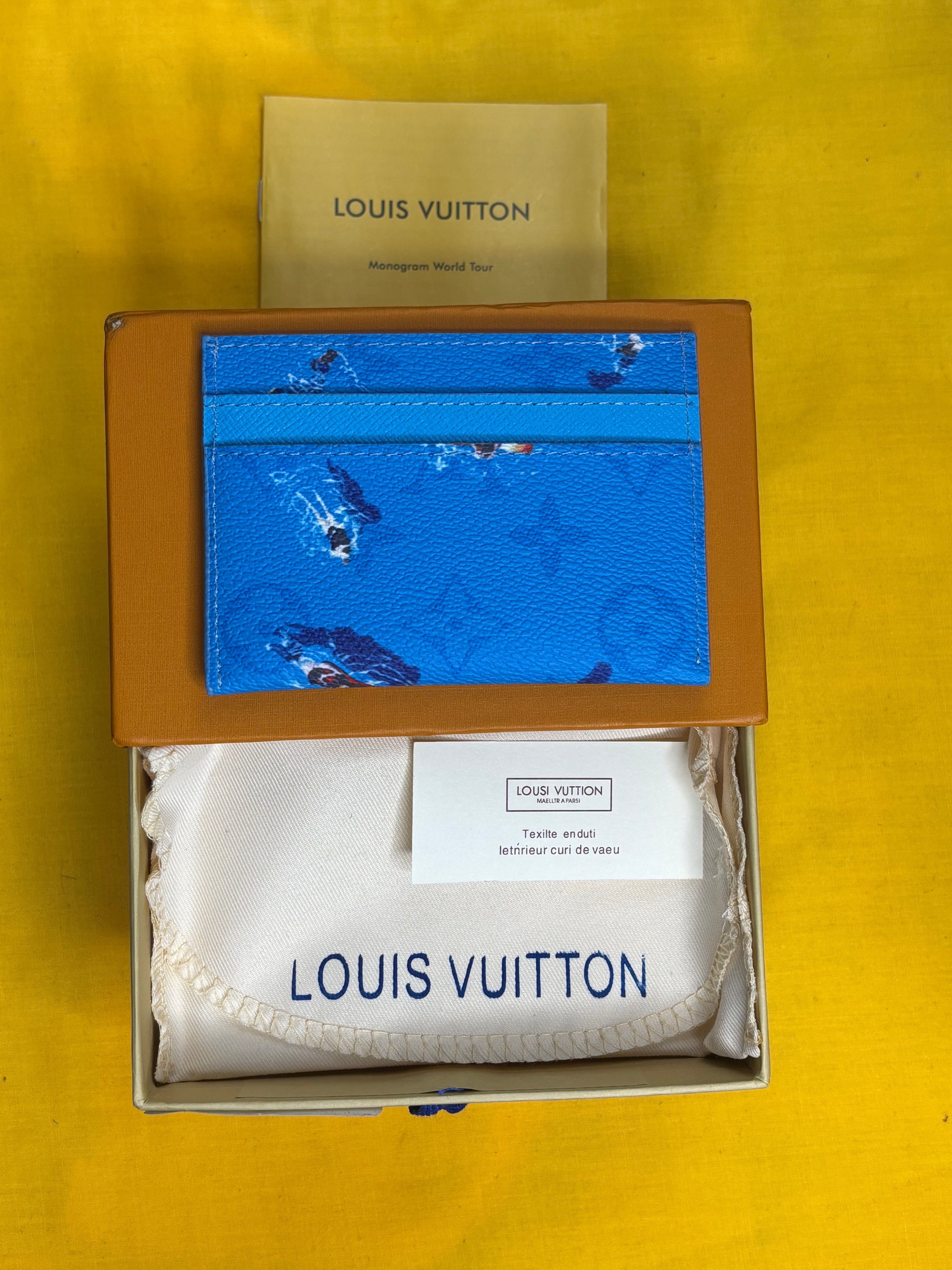 Louis Vuitton ‘Blue Lagoon’ Double Card Case
