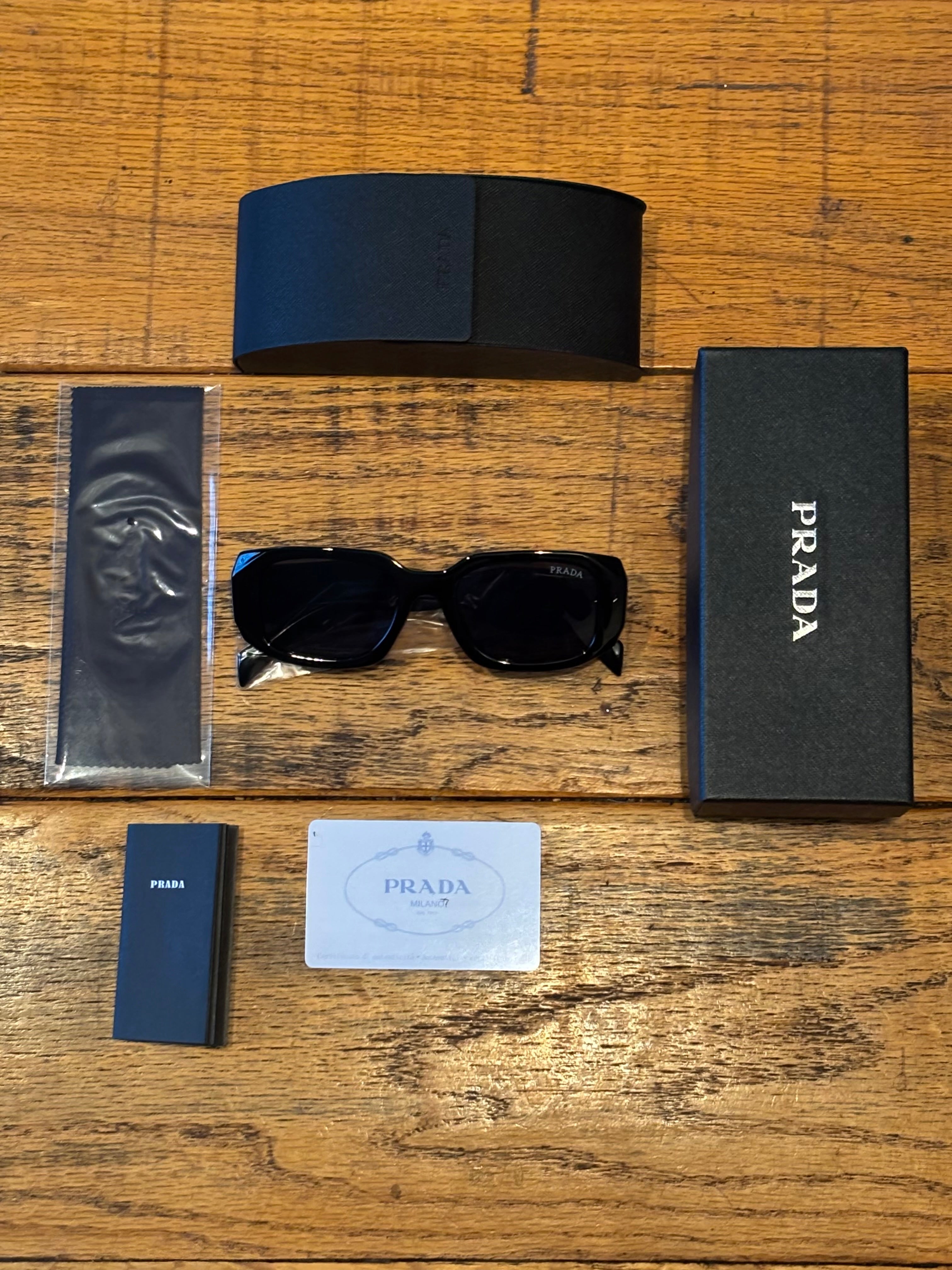 Prada Symbole Rectangular Sunglasses, 51mm