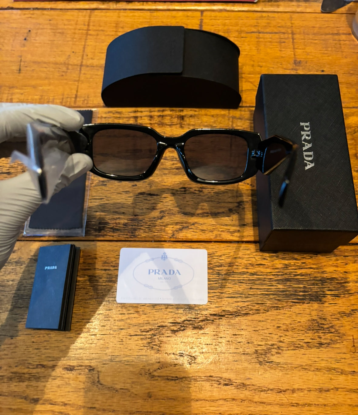 Prada Symbole Rectangular Sunglasses, 51mm