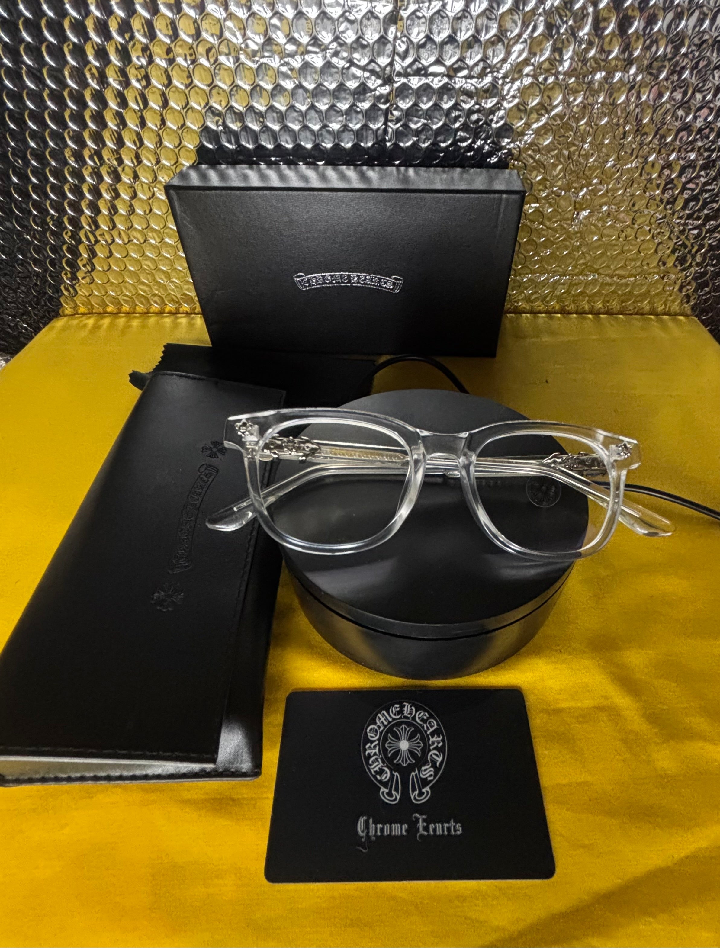 Premium Chrome Heart Glasses